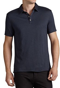John Varvatos Collection Silk & Cotton Slim Fit Polo Shirt