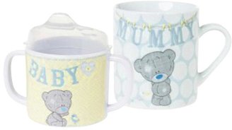 Baby Essentials Tiny Tatty Teddy Me To You Mum and Baby Mug and Beaker Gift Set