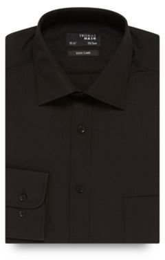 Thomas Nash Black shirt with extra-long sleeves and body