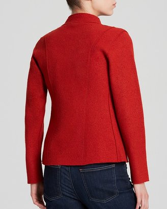 Eileen Fisher Drape Front Wool Jacket