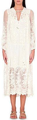 Zimmermann Floral embroidered silk and cotton Summer Dress