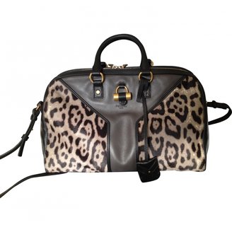 Saint Laurent Leopard print Leather Handbag