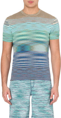 Missoni Striped Knitted Cotton T-Shirt - for Men