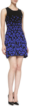 Shoshanna Sleeveless Leopard-Print Fit & Flare Dress