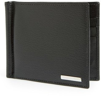 Ermenegildo Zegna 'Heritage' Leather Money Clip Wallet