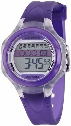 Timex Women's Ironman T5K427 Purple Resin Quartz Watch with Digital Dial