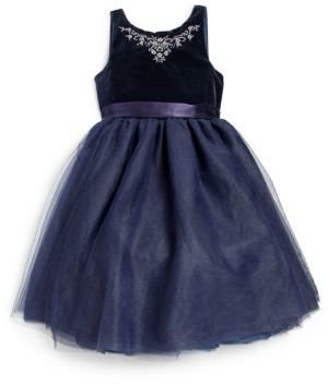 Ralph Lauren Toddler's & Little Girl's Velvet Party Dress