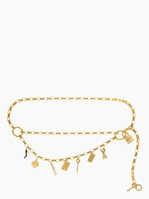 Kate Spade Gold chain charm belt