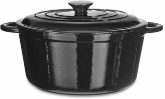 Linea Black 25.5cm round casserole pot