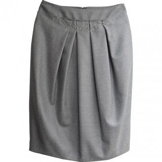 BOSS Grey Wool Skirt