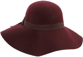 Dorothy Perkins Burgundy felt floppy hat