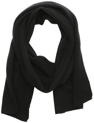 Harrison black cashmere knit scarf