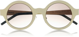 Illesteva Frieda round-frame steel sunglasses
