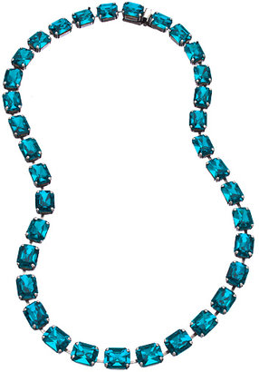 Janis Savitt Janis by Aqua Crystal Necklace