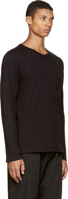 Alexander Wang T by Black Pima Cotton Long Sleeve T-Shirt