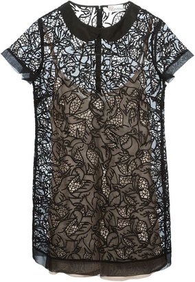 RED Valentino 'Princess' embroidered sheer dress