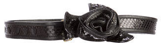 Marc Jacobs Leather and Snakeskin Belt