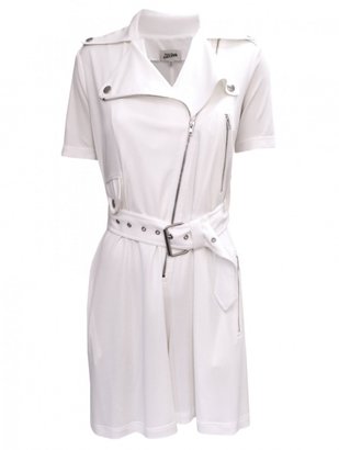 Jean Paul Gaultier Zipped Jump Playsuit Off White
