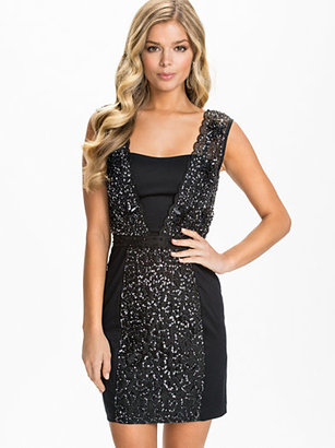 French Connection Angelfire Sparkle Fitted Dress