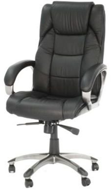 Alphason Black Northland leather faced executive chair