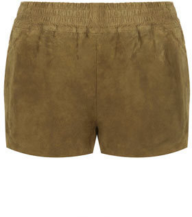 Topshop Womens **Suede Runner Shorts by Kate Moss for Olive