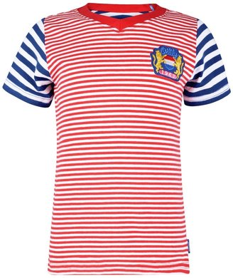 Oilily Boys Red Striped 'Tim' Cotton Jersey Top