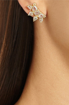 Fred Leighton Collection 18-karat gold diamond earrings