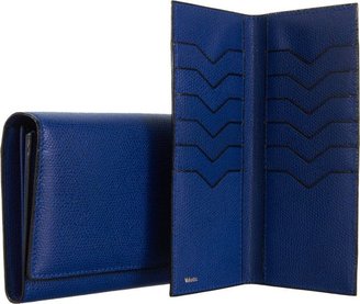 Valextra Front-Flap Wallet-Blue
