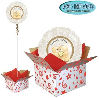 Forever Friends Wedding Pre-Inflated 18 Inch Foil Balloon In A Box