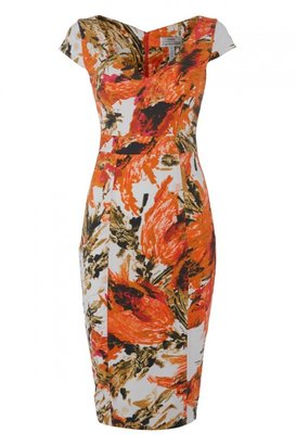 Erdem Tanya Stretch Twill Floral Print Dress