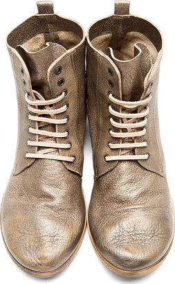 Marsèll Pewter Metallic Leather Boots