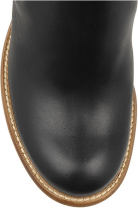 Chloé Leather chelsea boots