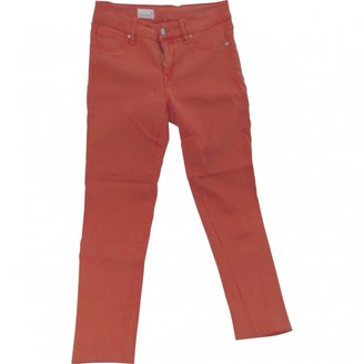 Gap Orange Cotton Trousers