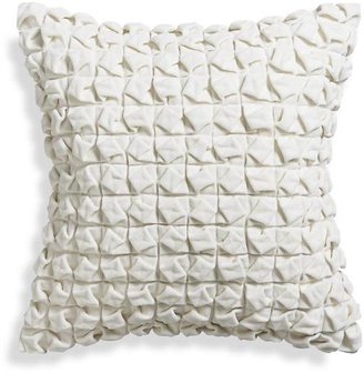 Crate & Barrel Willa Blanc 20" Pillow with Feather Insert