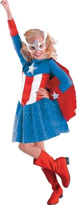 Disguise 177514 Captain America Girl Classic Toddler-Child Costume
