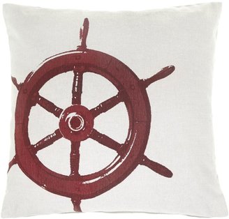 Linea Redwheel print cushion