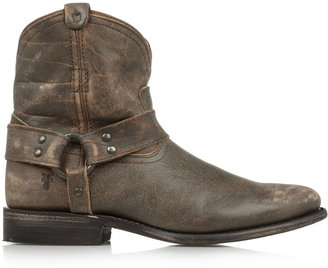 Frye Wyatt distressed leather ankle boots