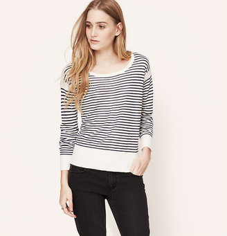 LOFT Framed Stripe Sweater