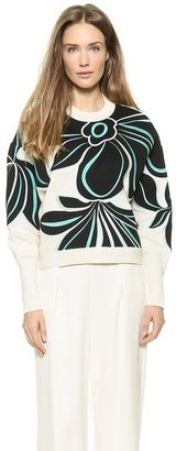 3.1 Phillip Lim Floral Embroidered Pullover