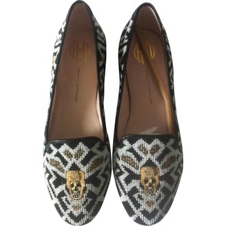 House Of Harlow Black Leather Flats