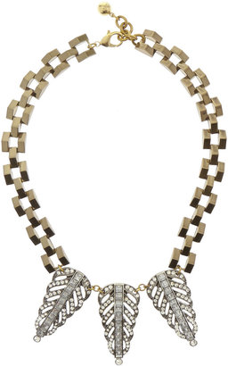 Lulu Frost Greta gold-tone, silver-tone and Swarovski crystal necklace