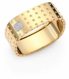 Roberto Coin Pois Moi Diamond & 18K Yellow Gold Four-Row Bangle Bracelet