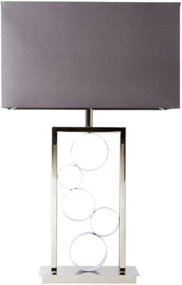 House of Fraser Casa Couture Lawrence polished nickel table lamp