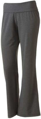 Tek gear ® fit & flare fold-over performance yoga pants - women's plus