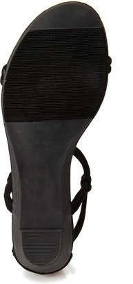 Forever 21 Faux Suede T-Strap Sandals