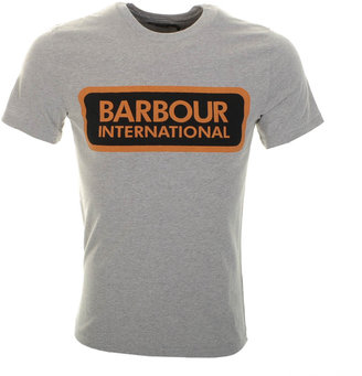 Barbour International Lozenge T Shirt Grey Marl