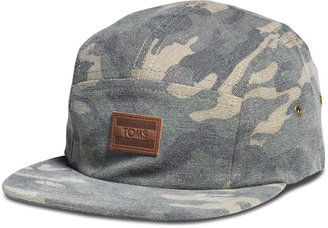 Camo Unisex Washed Five Panel Hat