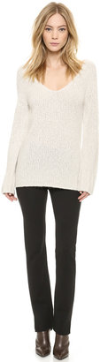Donna Karan Cashmere V Neck Sweater