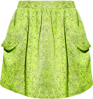 Vivienne Westwood Scale neon textured-jacquard mini skirt
