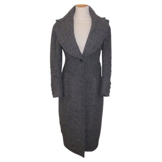 Donna Karan Grey Wool Coat